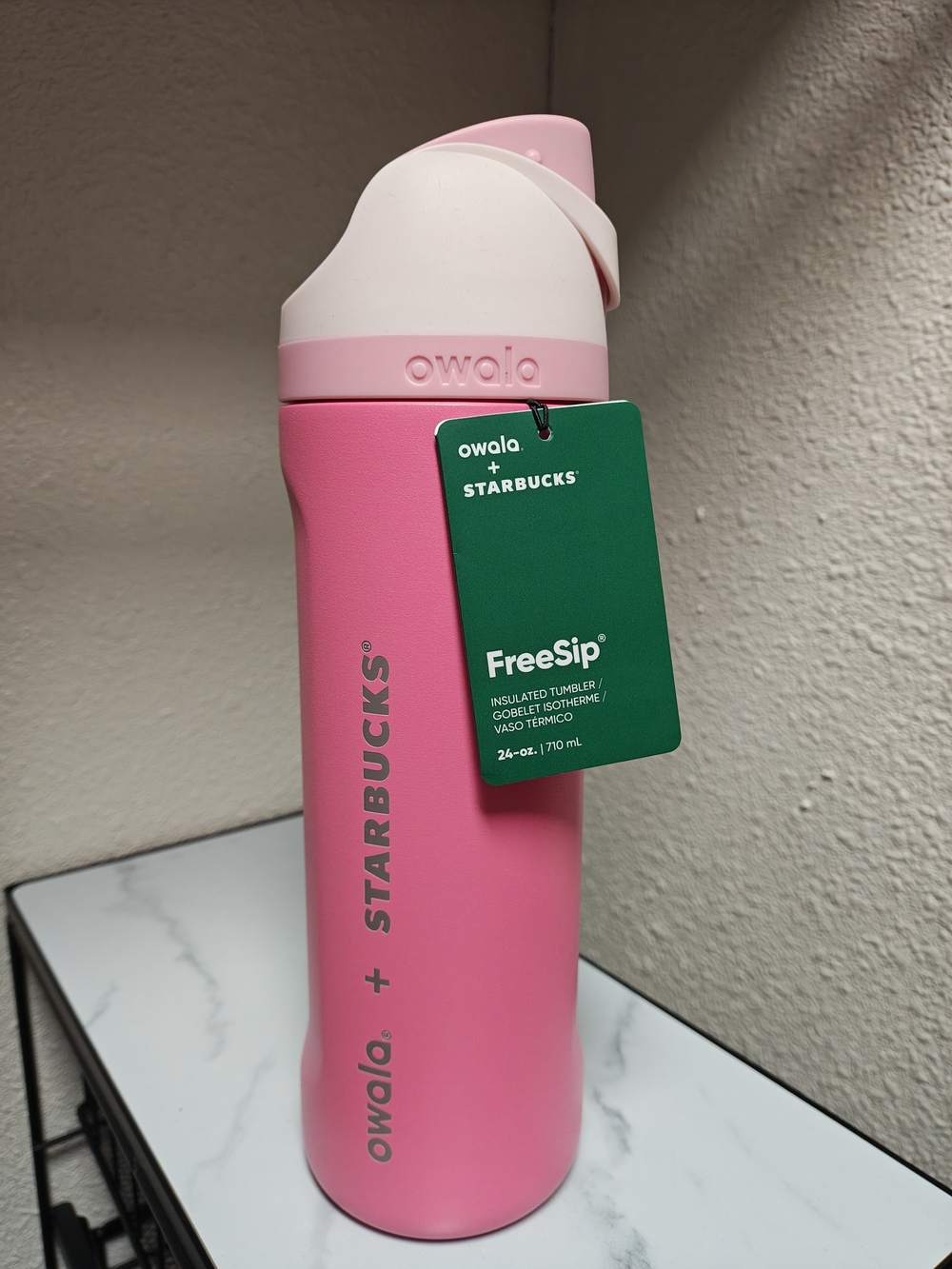 Owala+ Starbucks Pink FreeSip Insulated Tumbler